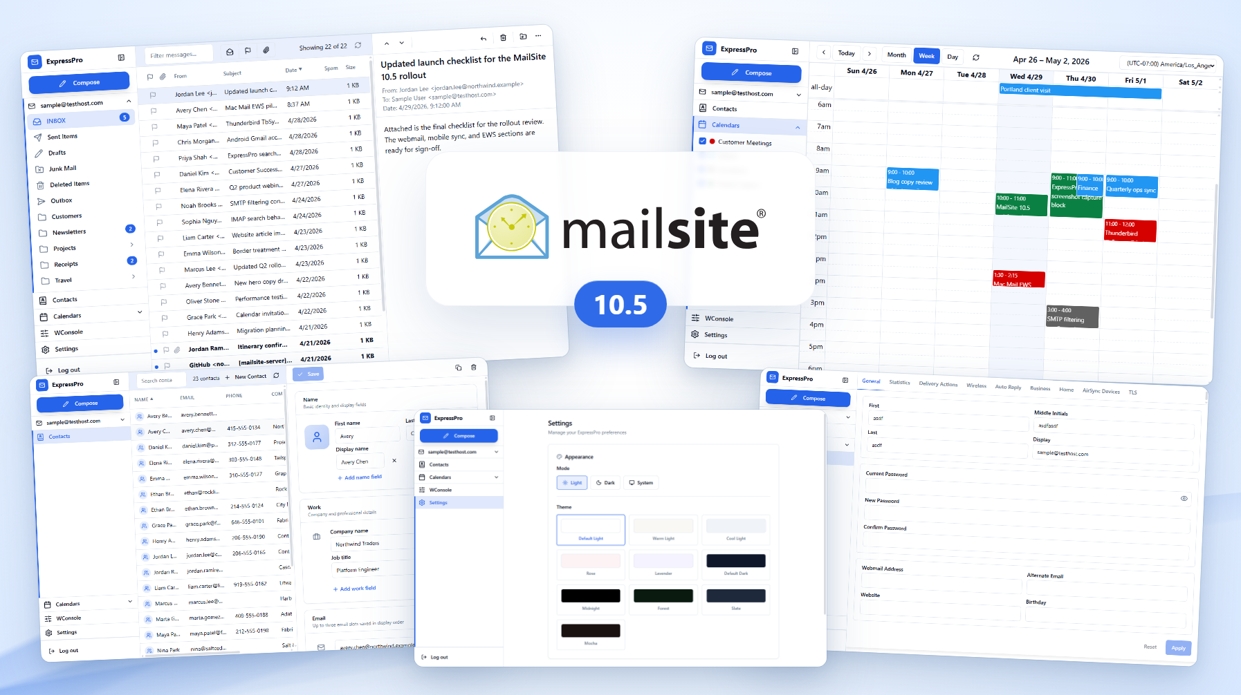 MailSite 10.5 hero graphic