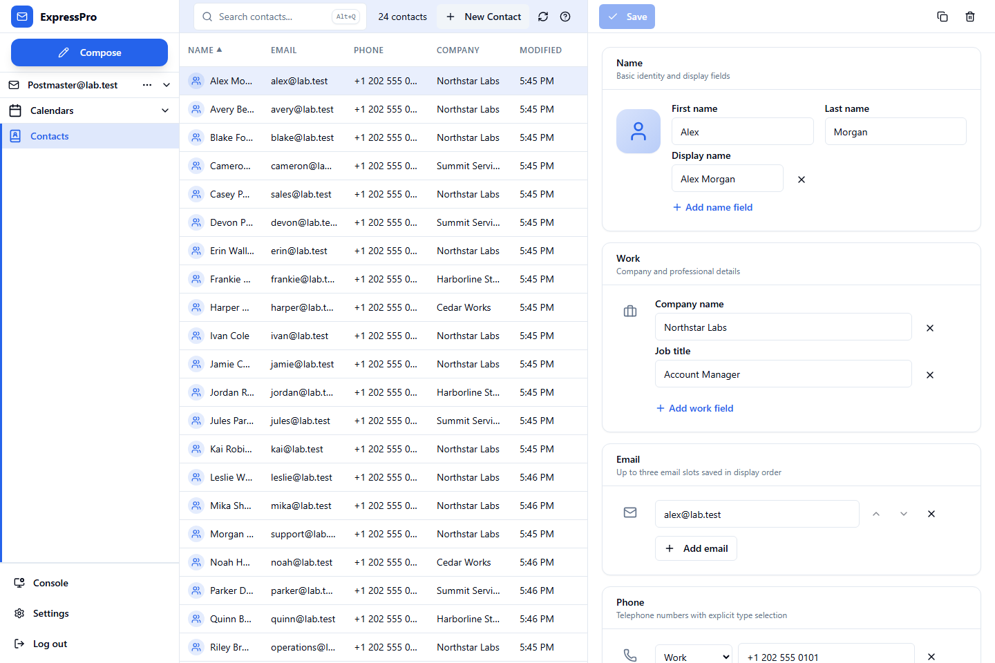 Exchange Web Services in MailSite 11